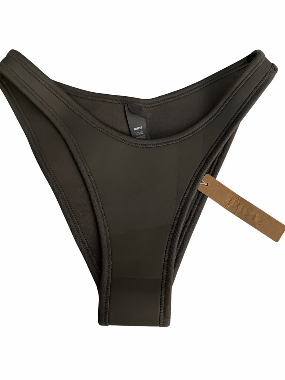 Skims Swim Rubberized Scuba Tanga Bikini Bottoms